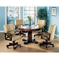 Coaster Furniture 100172 Marietta Upholstered Game Chair Tobacco and Tan